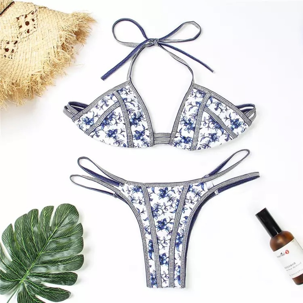 Sale! 💙Santorini White & Blue Bikini💙 - Picture 3 of 4